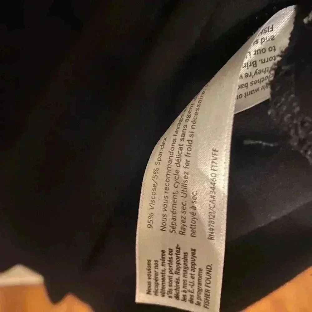 Eileen fisher casual black long sleeve dress - Picture 3 of 5